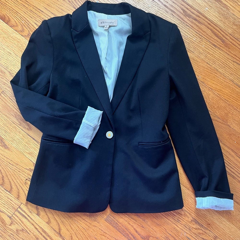 Black blazer.
